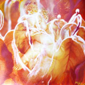 Bildtitel: „Sobald du auf dich selbst vertraust, weißt du, wie du leben musst.“ (anonym) Kunstdruck auf Leinwand aus der Bilderserie „Engel auf Erden“ von Mirja Lang
